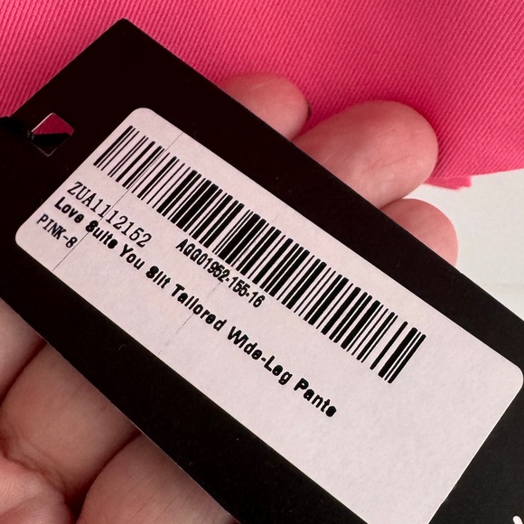 Nasty Gal New with tags Bold Pink Women's Pantsuit - Wide leg with side slits - Picture 8 of 16